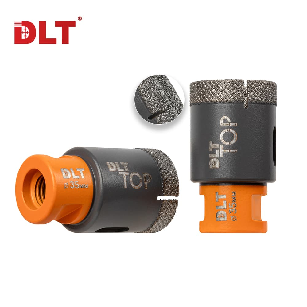 Коронка алмазная для керамогранита и камня DLT TOP, 35мм, арт.2099