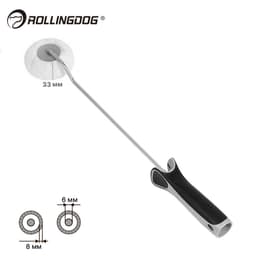 Валик с бюгелем для углов Rollingdog CORNER MASTER 33мм, ворс 8мм, микрофибра, арт.60250