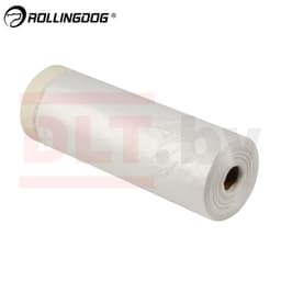Укрывное полотно на малярной ленте Rollingdog Masking Film 8мкм, 110см*30м, арт.80499