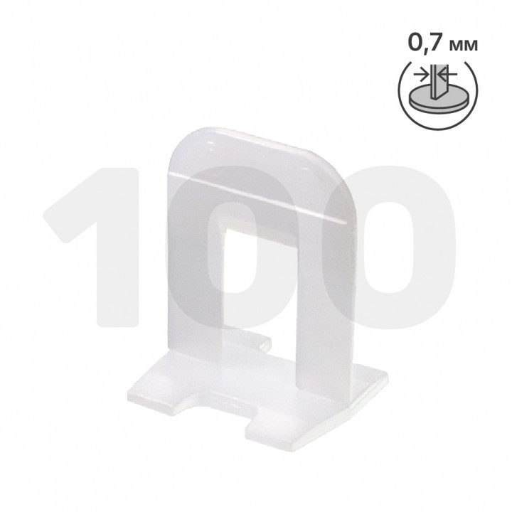 Зажим (СВП) SVP-PROFI mini (0,7 мм) 100 шт ПЛАСТИК РУСИ, арт.1228