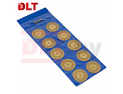 Набор алмазных дисков DLT с титановым покрытием для гравера, 10шт, 50мм