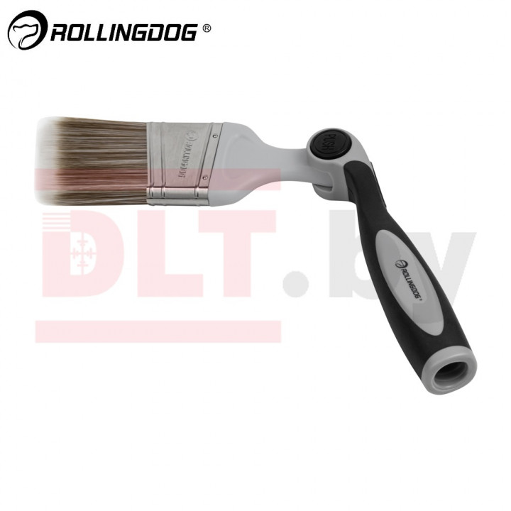 Кисть поворотная Rollingdog 63,5мм, угловой срез, синтетика, серия Professional, арт.10501