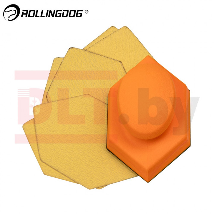 Набор для ручной шлифовки Rollingdog №2 (7 предметов), арт.81040