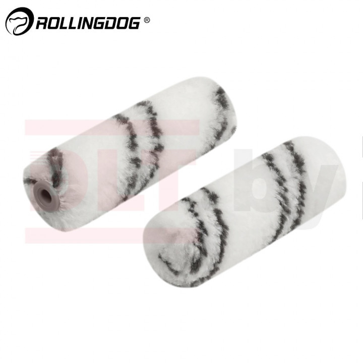 Набор валиков Rollingdog 100мм, 2шт, ворс 12мм, для бюгеля 6мм, полиамид, арт.00298