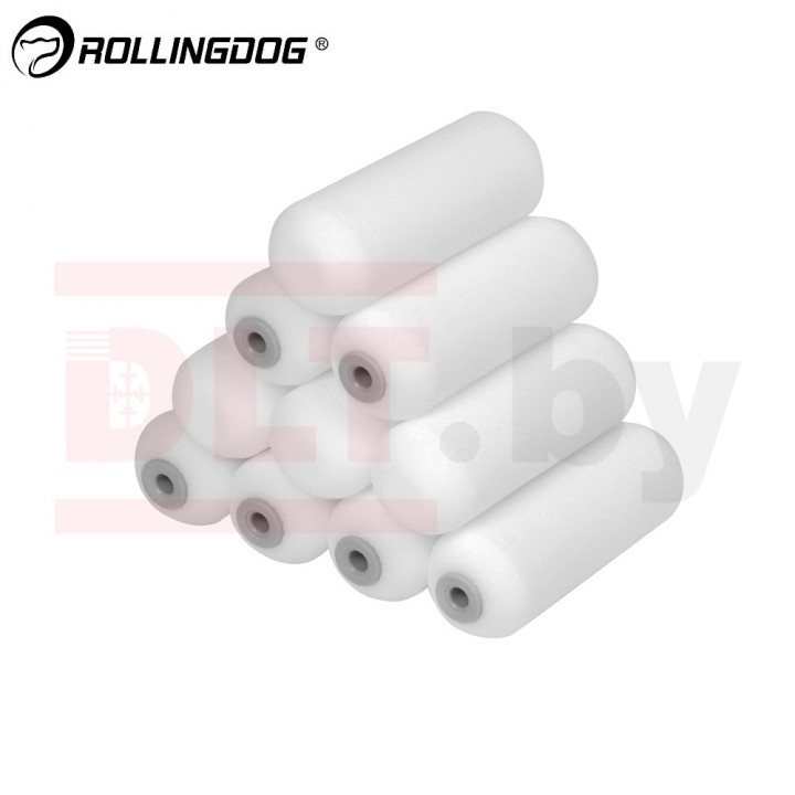 Набор валиков Rollingdog GLOSS-KING 100м, 10шт, для бюгеля 6мм, поролон, арт.00348