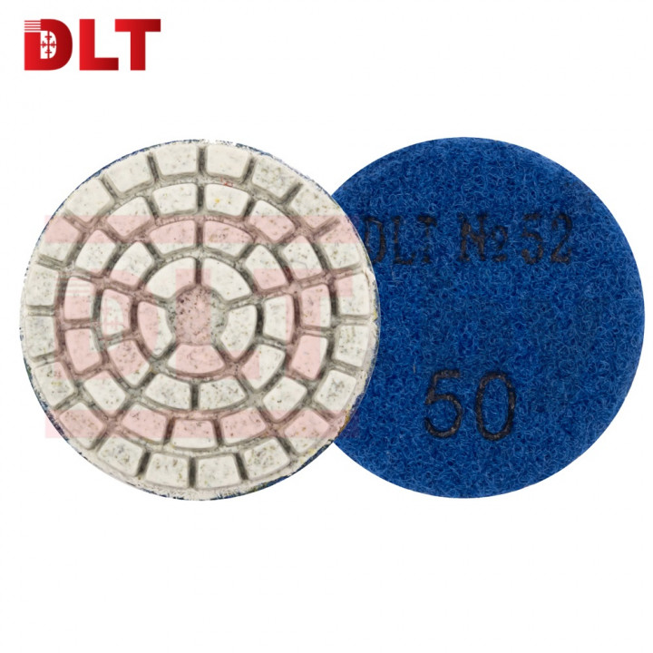 Алмазный гибкий шлифовальный круг для гравёра DLT №52, #50, 50мм
