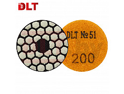 Алмазный гибкий шлифовальный круг для гравёра DLT №51, #200, 50мм
