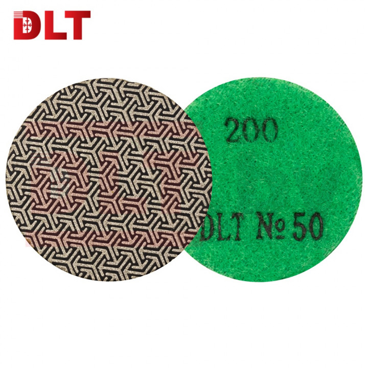 Алмазный гибкий шлифовальный круг для гравёра DLT №50, #200, 50мм