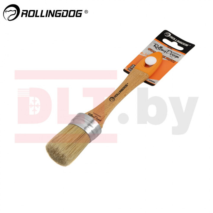 Кисть Rollingdog Design 35мм, овальная, смешанная щетина, серия Professional, арт.10685