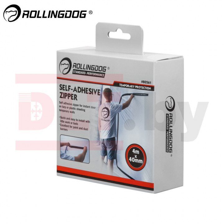 Застежка-молния для защитной двери против пыли Rollingdog 400 см, серия Professional, арт.80561