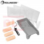 Набор малярный Rollingdog SUPER-MICRO (9 предметов) резьба, серия Professional, арт.70290