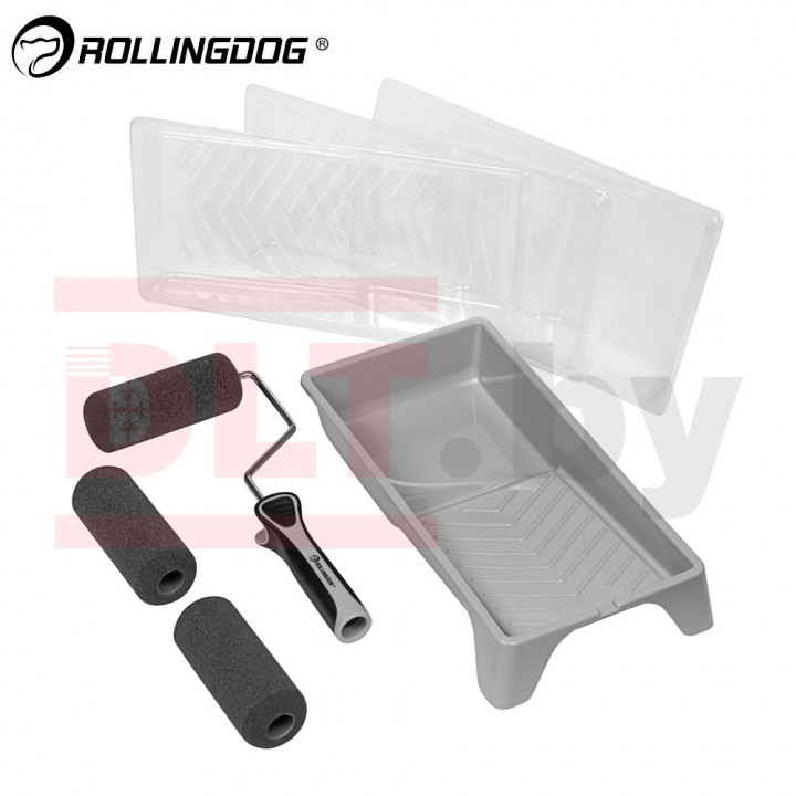 Набор малярный Rollingdog GLOSS-KING  (8 предметов) резьба, серия Professional, арт.70291