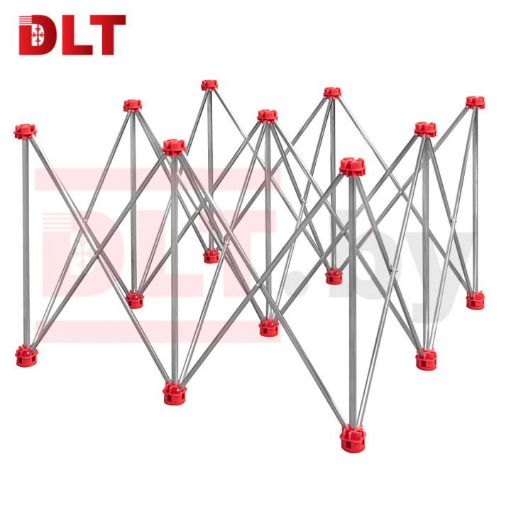 Подстолье складное DLT Сороконожка, версия Lite, 1.2 м х 1.2 м, нержавейка, арт.3888