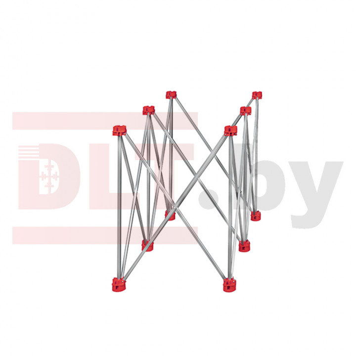 Подстолье складное DLT Сороконожка, версия Lite, 0.75 м х 1.5 м, нержавейка, арт.3887