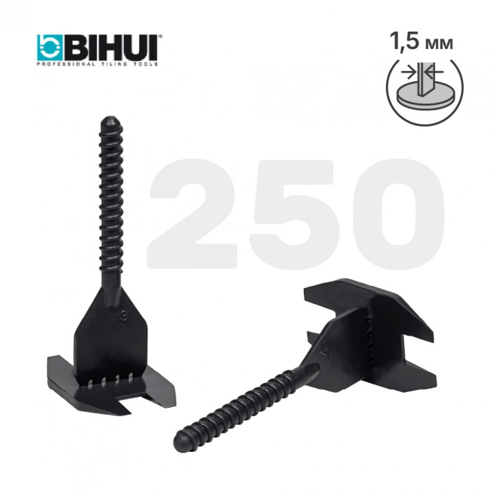 Зажим для системы выравнивания плитки (СВП) BIHUI 1,5мм, 250шт, арт.SL2250
