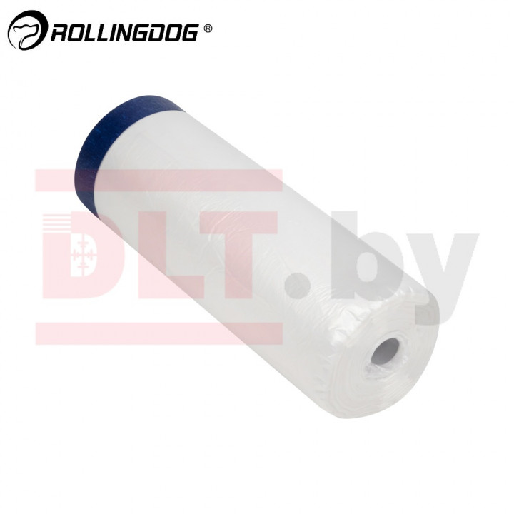 Укрывное полотно на малярной ленте Rollingdog PAINTERS-SHIELD 8 мкм, 280см*15м, арт.81518