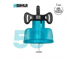 Система выравнивания плитки (СВП многоразовая) BIHUI 1 мм, 50 шт., арт.TSL1MM