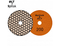 АГШК DLT&9plitok, для сухой шлифовки, (рисунок сота) #200, 100мм