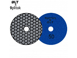АГШК DLT&9plitok, для сухой шлифовки, (рисунок сота) #50, 100мм