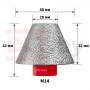 Алмазная конусная фреза DLT CERAMIC CONE PRO, 20-48мм