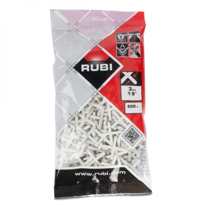 Крестики для плитки RUBI 3мм, (расшивка для швов)