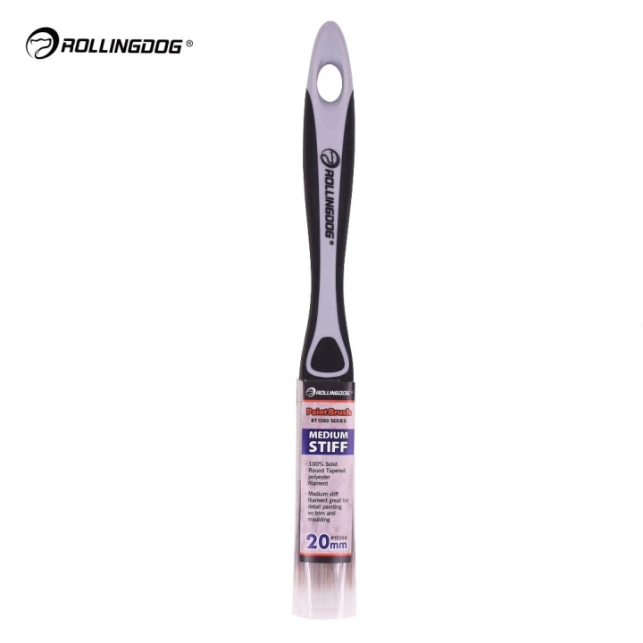 Кисть Rollingdog BT1000 20мм, прямой срез, полиэстер, серия Professional, арт.10344