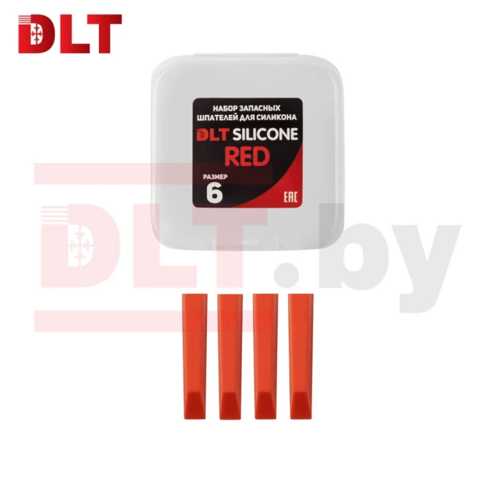 Набор запасных шпателей для DLT Silicone, (размер 6-red), КРАСНЫЕ, арт.1757