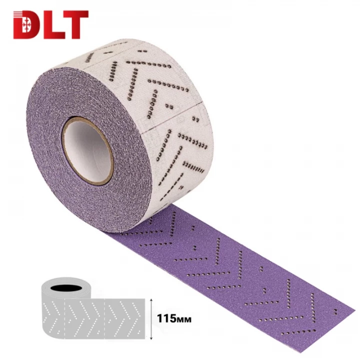 Шлифовальный лист в рулоне DLT GrandFlex PURO-ROLL, P80, 115мм*12м, (керамика точной формы), арт.3646