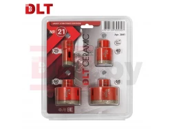 Набор алмазных коронок DLT Ceramic PRO №21, арт.3841