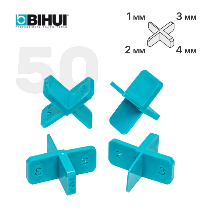 Многоразовый плиточный регулятор шва BIHUI 50 шт., арт.TSM50