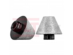 Конусная алмазная фреза CERAMIC PRO cone 20-48мм, DLT&9plitok, арт.0370