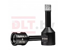 Коронка алмазная DLT&9plitok, ПРЕМИУМ класс, вакуумная пайка, 10мм, арт.0251