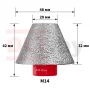 Алмазная конусная фреза DLT CERAMIC CONE PRO, 20-48мм, арт.0513