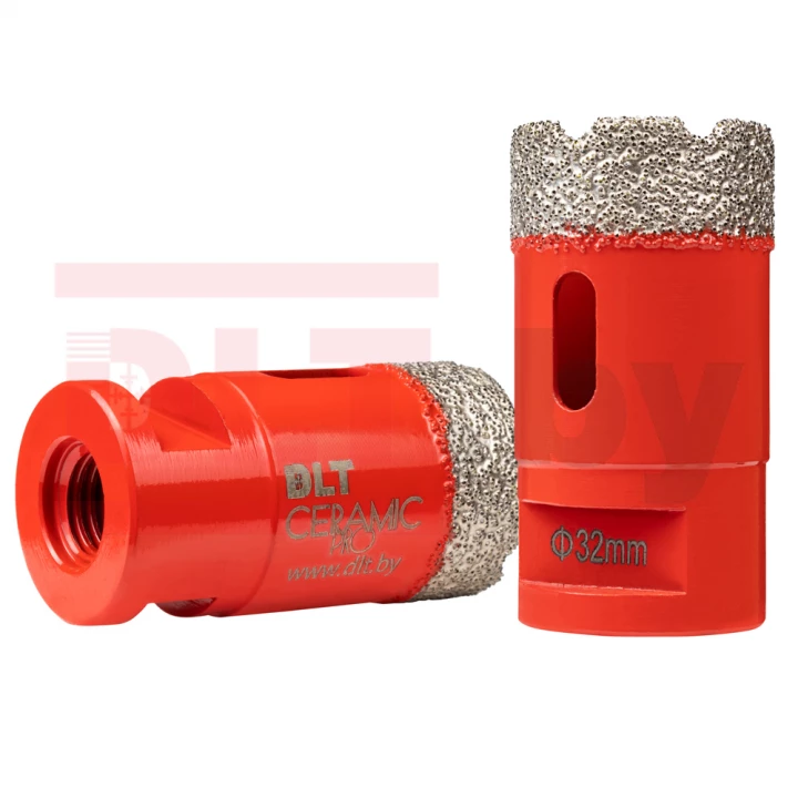 Алмазная коронка по керамограниту DLT CERAMIC PRO,32мм, арт.0494