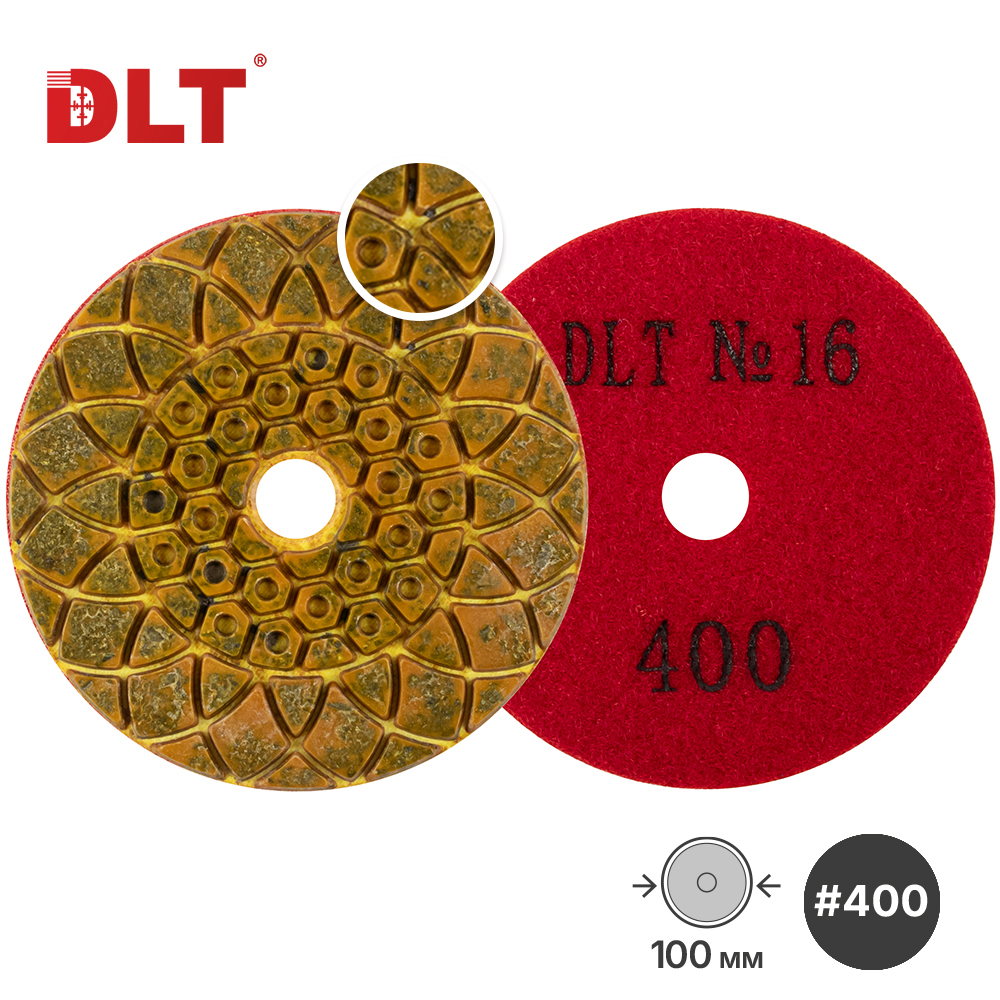 Купить Алмазный гибкий шлифовальный круг DLT №16, #400, 100мм, в Минске ...